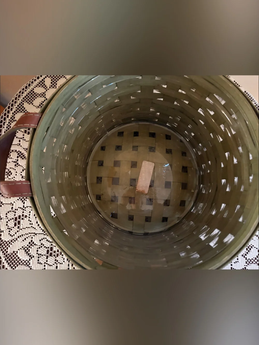 Vintage 2005 Longaberger Green Basket
